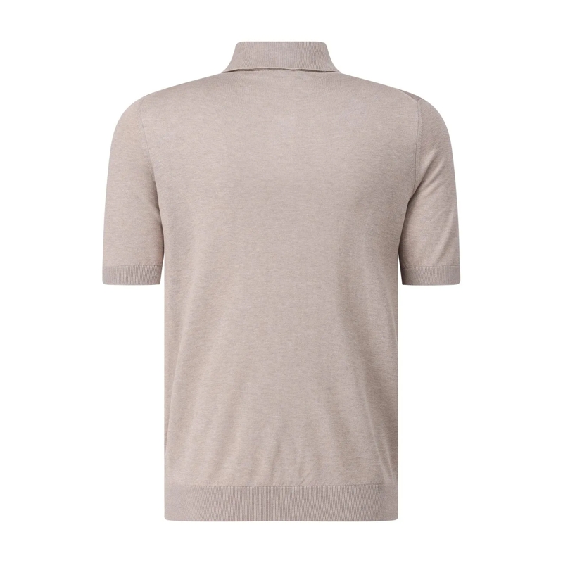 Gran Sasso Pullover Poloshirt aus Seide blau(Image 8)