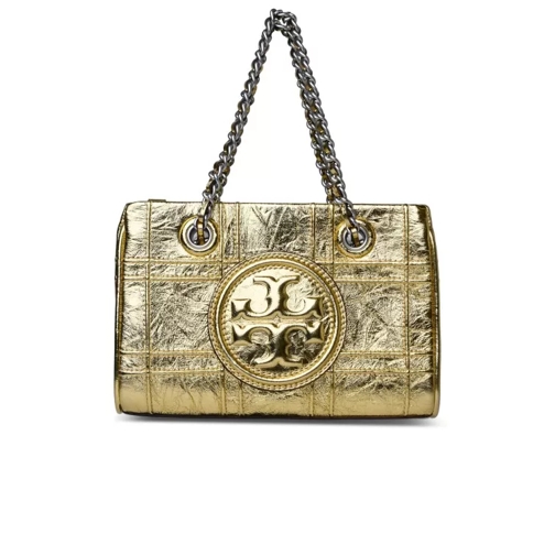 Tory Burch Fleming Soft Gold Leather Mini Bag Gold Schultertasche