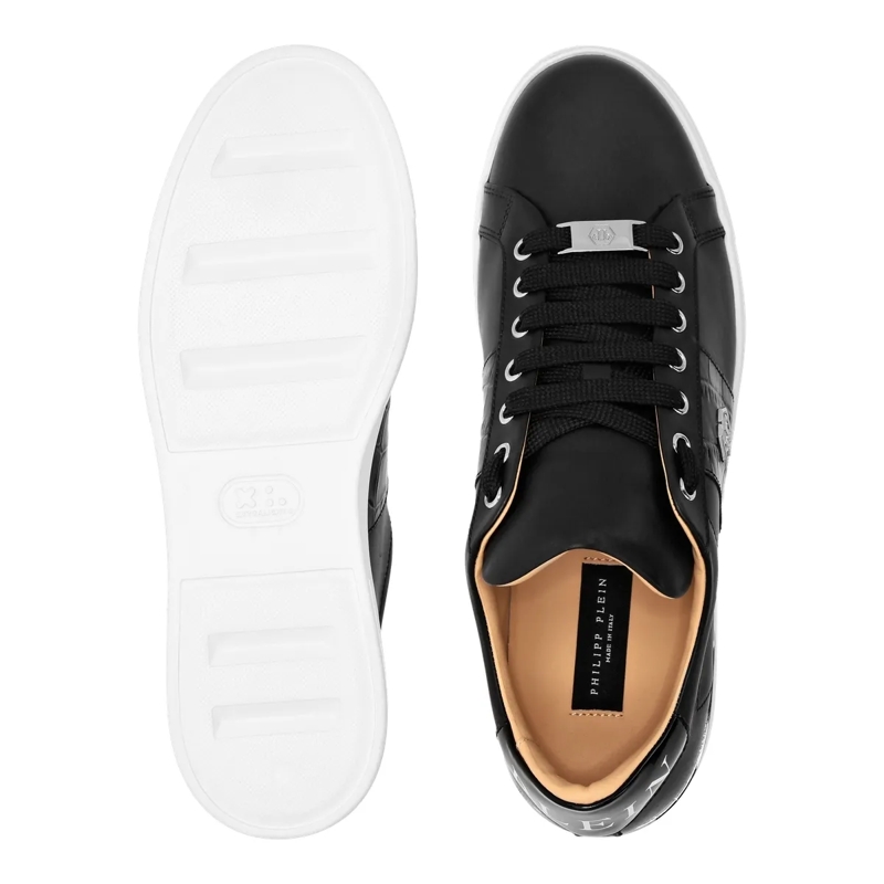 Philipp Plein Low-Top-Sneaker Lo-Top Turnschuhe Hexagon schwarz(Image 4)