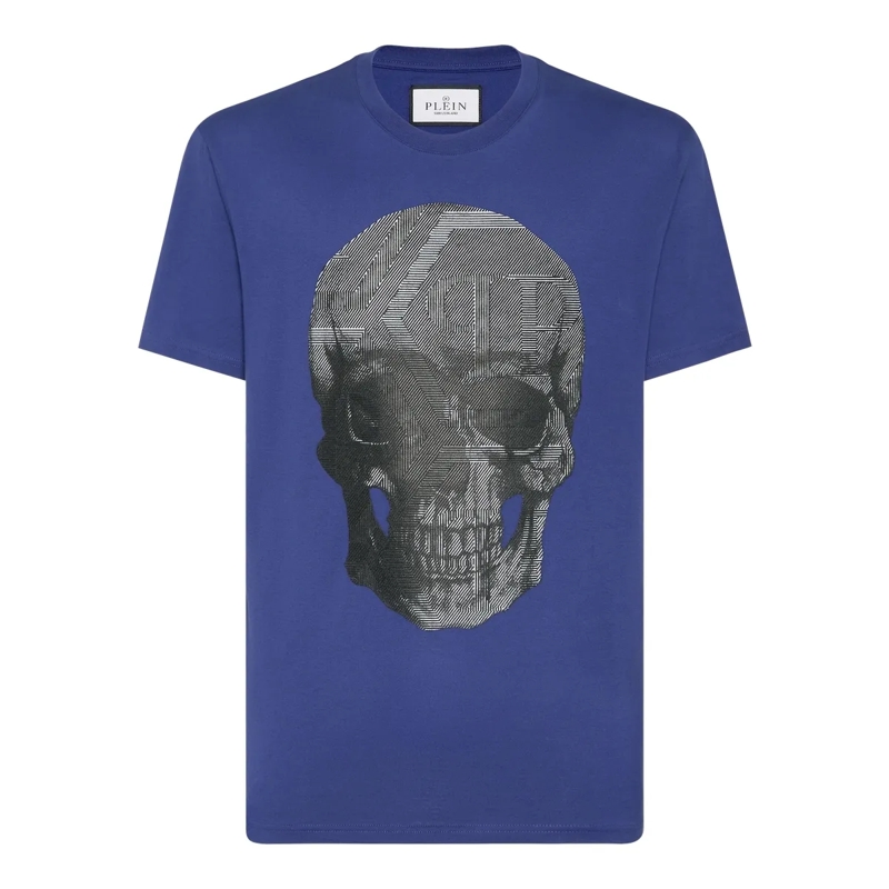 Philipp Plein T-Shirt T-Shirt Skull dunkel-blau