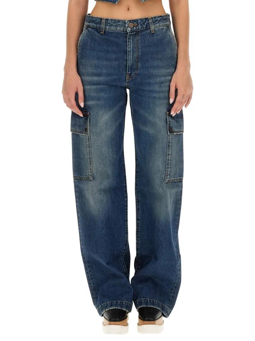 Thumbnail - Stella McCartney - Cargo Jeans - Größe 28 - blau