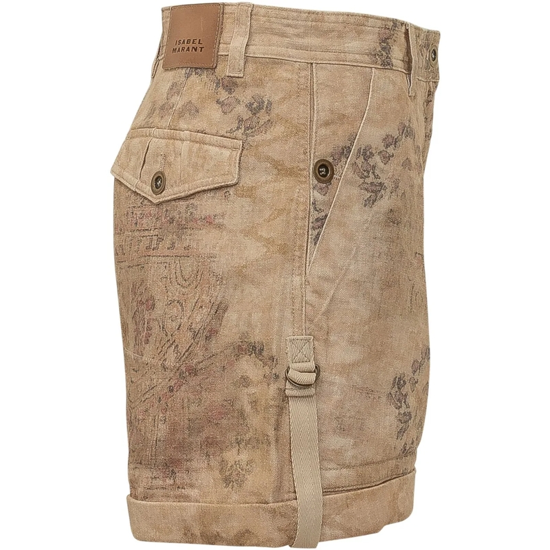 Isabel Marant Shorts Shorts con Tasche e Risvolto beige(Image 3)