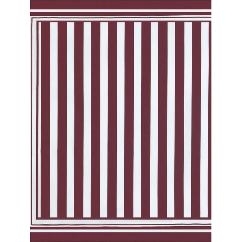 Dolce&Gabbana Écharpe légère Bordeaux Red Square Scarf With Logo Print Burgundy