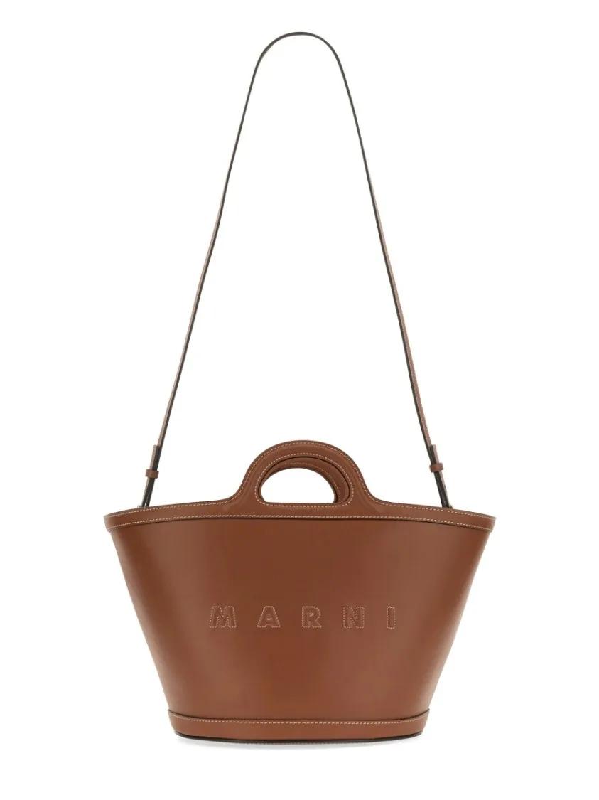 Marni Shoppers & Totes Tropicalia Small Bag in bruin