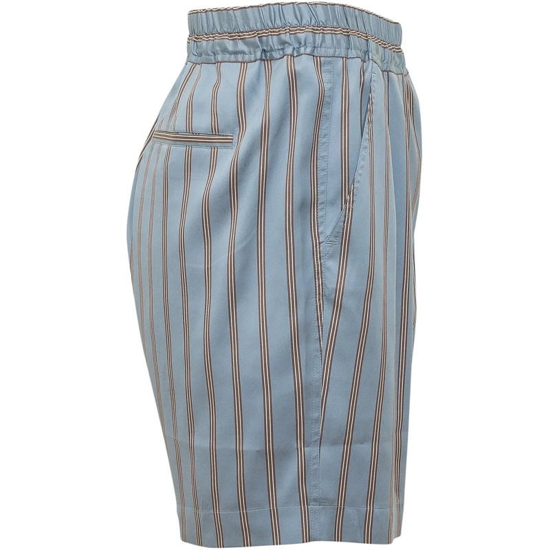 Tom Ford Shorts Pleated Lounge Shorts a Righe hellblau(Image 3)