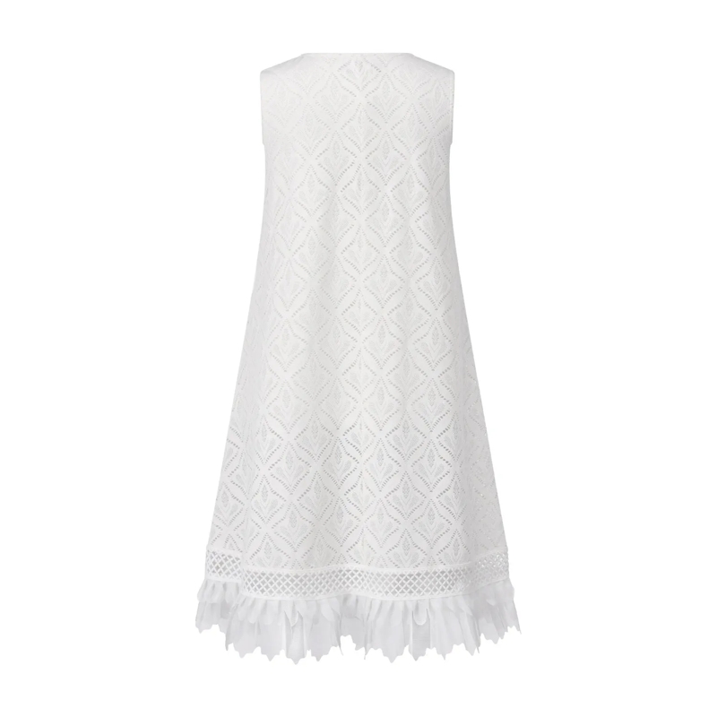 Ana Alcazar Mini-jurk Minikleid Zala aus Spitze weiß(Image 2)