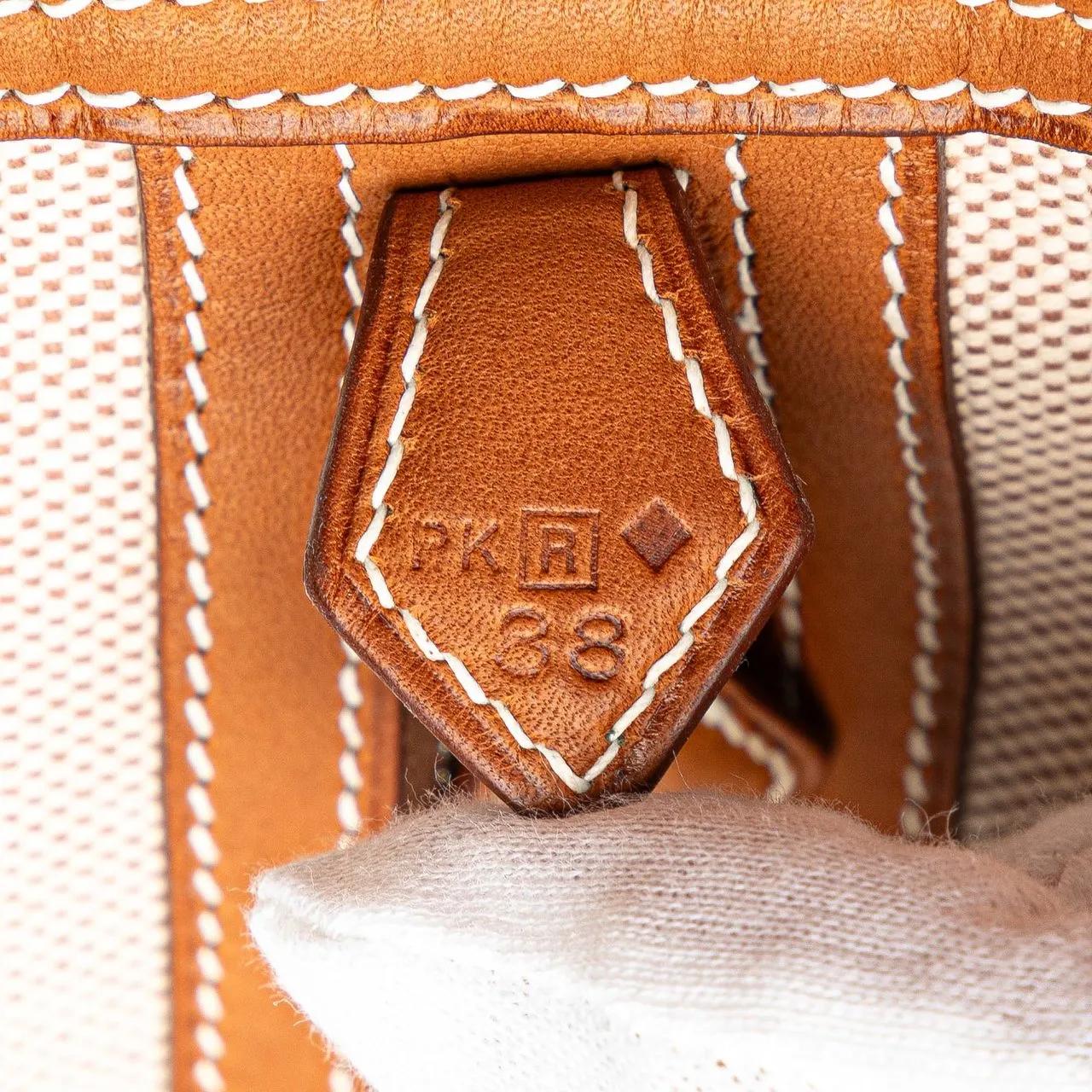 Thumbnail - Hermès Crossbody Bags - Barenia and Toile Rocobar Plume 32 - Gr. unisize - in Braun - für Damen