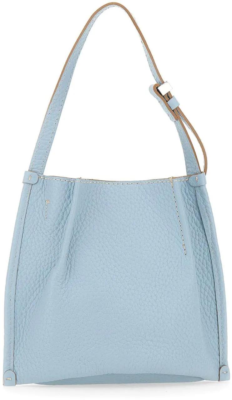 Gianni Chiarini Blauwe Schoudertas met Magnetische Sluiting Blue Dames