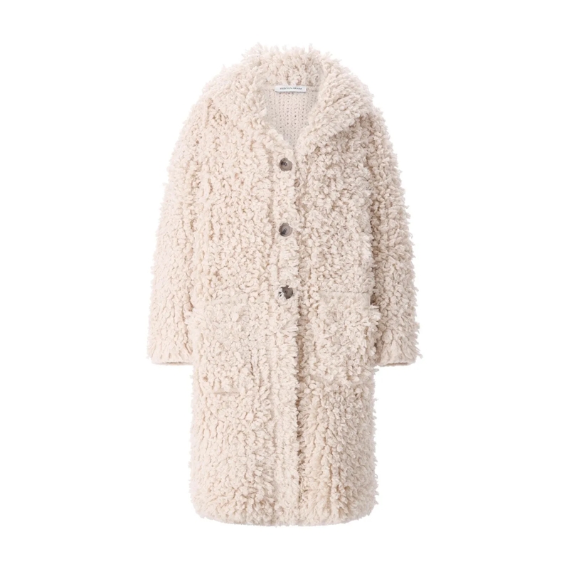 Iris von Arnim Strickjacke Wollmantel Gudny Beige