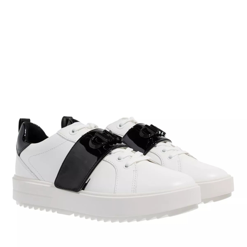 MICHAEL Michael Kors Emmett Strap Lace Up Black/Optic White Low-Top Sneaker