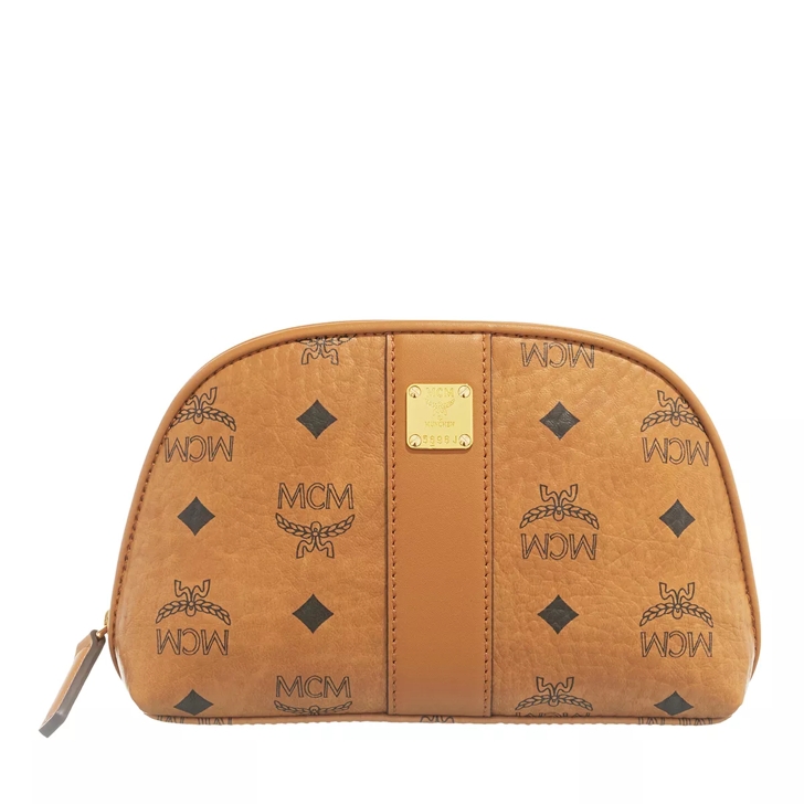 Medium Aren Cosmetic Pouch in Visetos Cognac