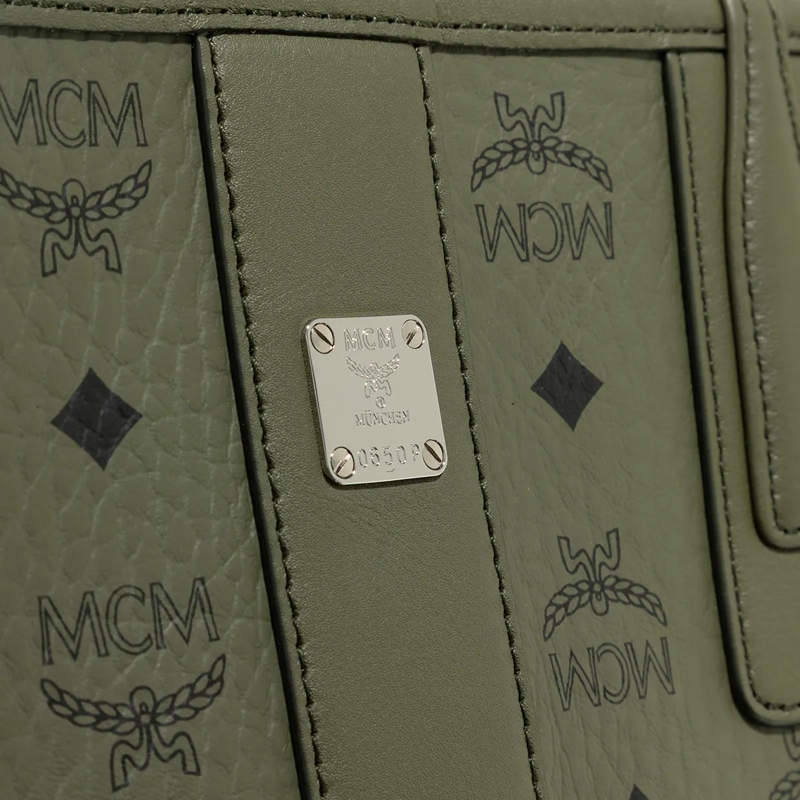 MCM Shopper Liz Vi Shopper Small Khaki Moss(Image 5)