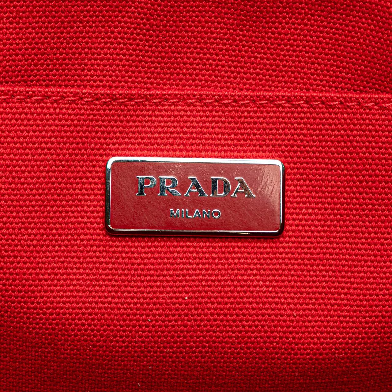 Thumbnail - Prada Shopper - Canvas Canapa Mistolino Tote - Gr. unisize - in Braun - für Damen