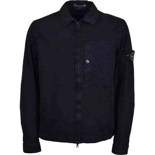 Stone Island Daunenjacken shirtjacket black schwarz