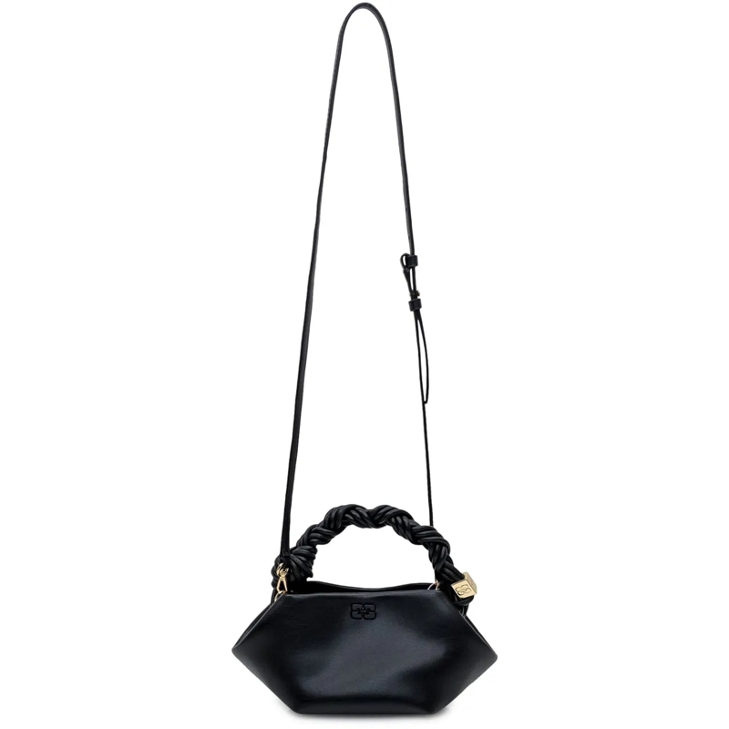 GANNI Schultertasche Bou Mini Bag con Manico Intrecciato schwarz(Image 2)