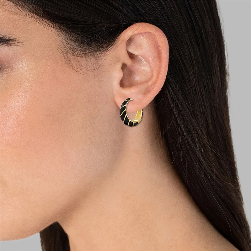 Glanzstücke München Ohrhänger Sterling Silber Creolen gold(Image 2)