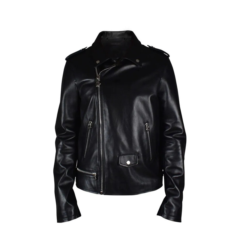 Philipp Plein Leren jas Perfecto Jacket Black