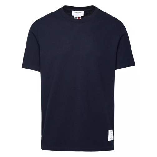 Thom Browne Blue Cotton T-Shirt Blue 
