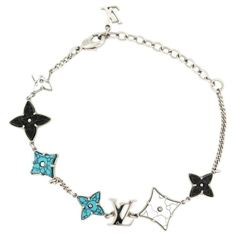 Louis Vuitton Armband NEUES LOUIS VUITTON MONOGRAM SUNRISE MULTICOLOR M1 silber