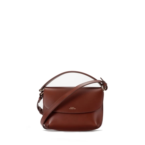 A.P.C. Schoudertas Sarah Shoulder Mini Bag Brown