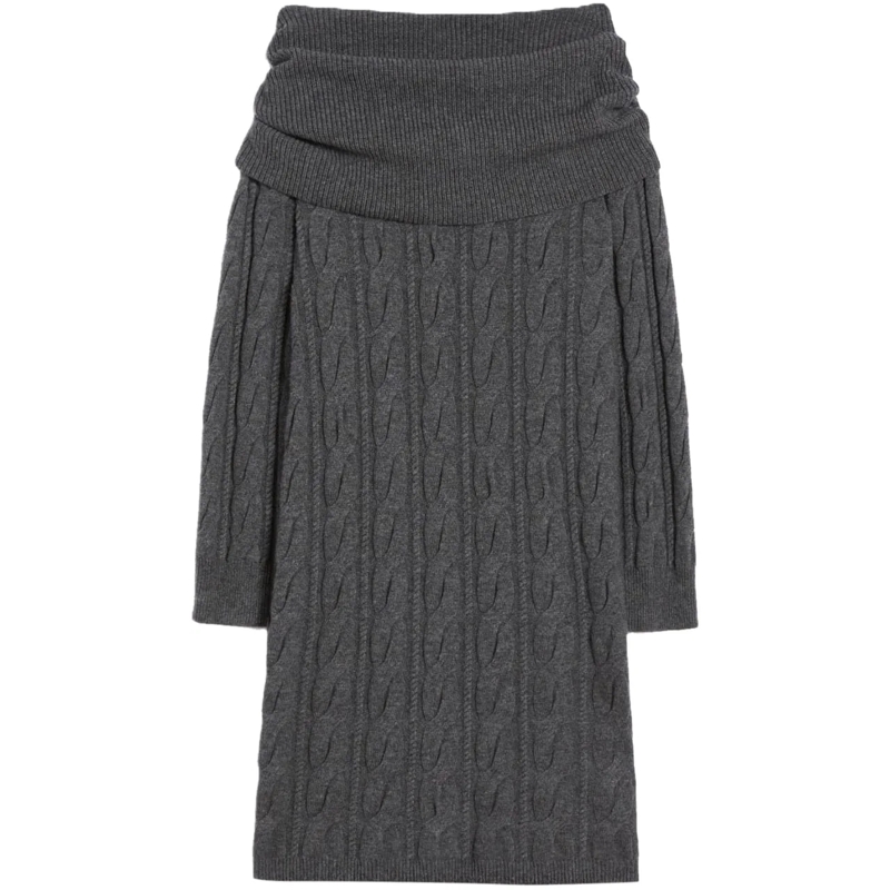 Max Mara Robe midi Dresses Anthracite grau