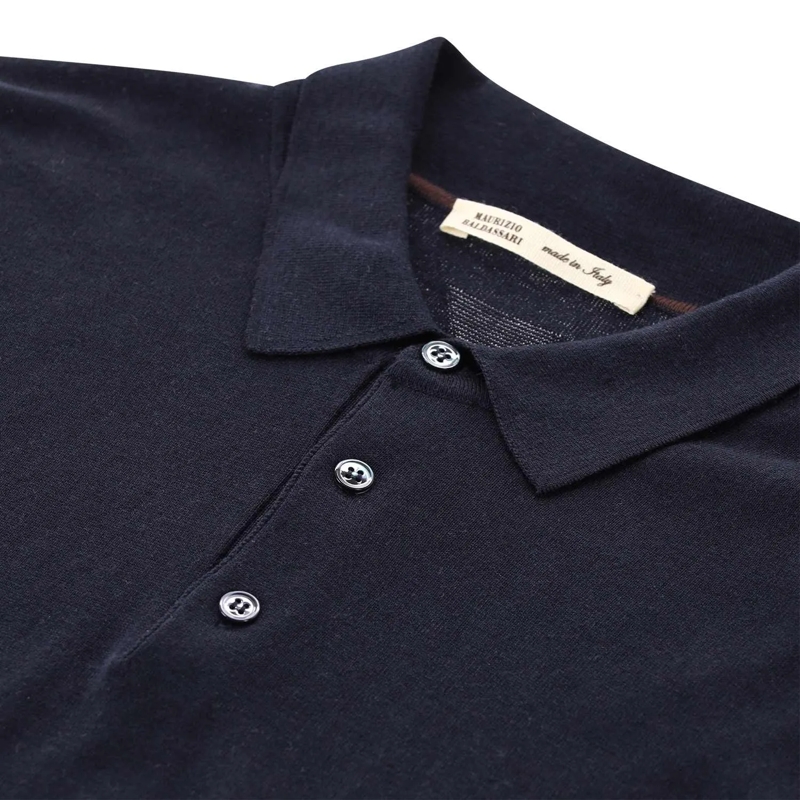 Maurizio Baldassari Poloshirt Leichtes Poloshirt mit Seide beige(Image 6)