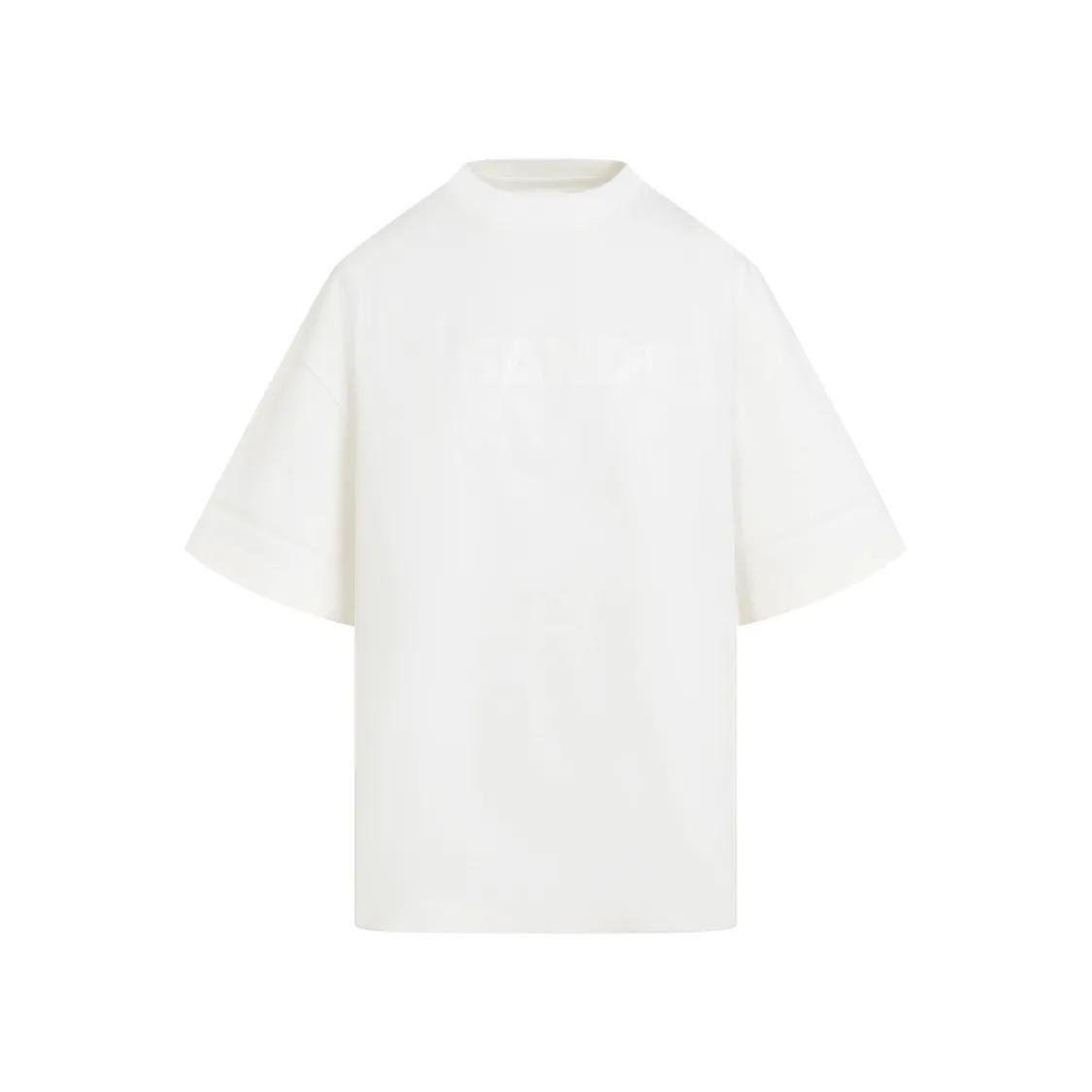 Jil Sander - Logo White T-Shirt - Größe XS - weiß