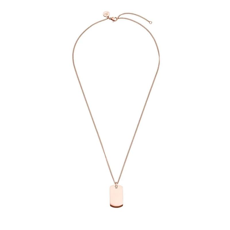 Purelei Mittellange Halskette Halskette Plate rose