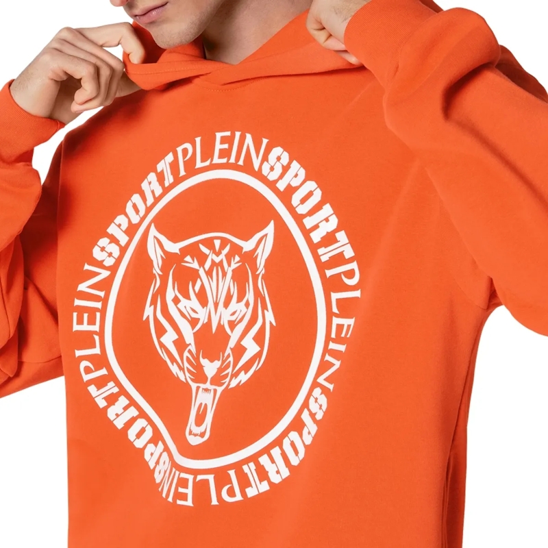 Plein Sport Top Hoodie Carbon Tiger orange(Image 5)