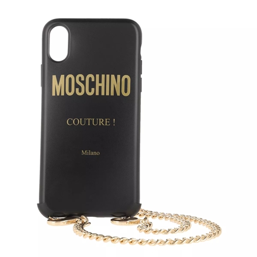 Moschino Iphone X/Xs Case Chain Black Fantasy Print Handyhülle