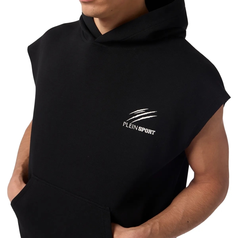 Plein Sport  Pique Hoodie Vest Icon schwarz(Image 5)
