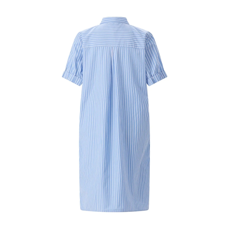 Emily van den Bergh Minikleid Gestreiftes Midikleid blau(Image 2)