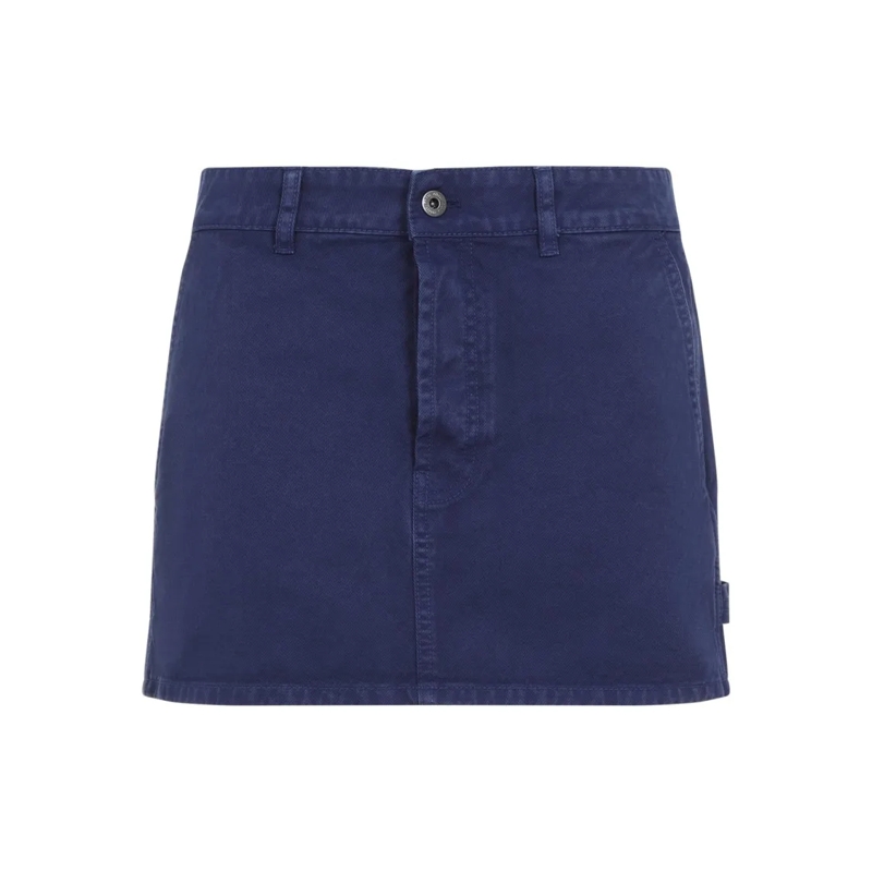 Miu Miu Jupe en jean Classic Blue Cotton Skirt With Tailored Fit Blue