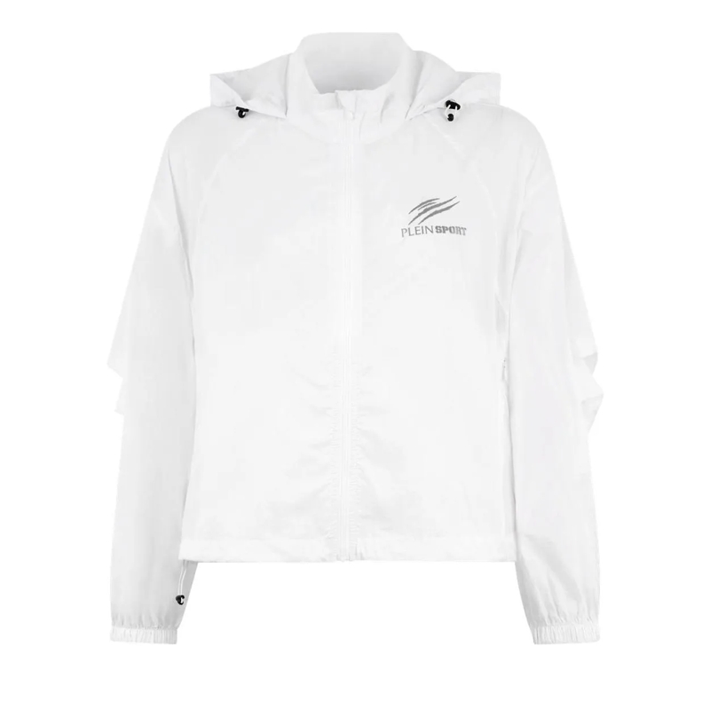Plein Sport Übergangsjacke Windbreaker Jacket Scratch weiss