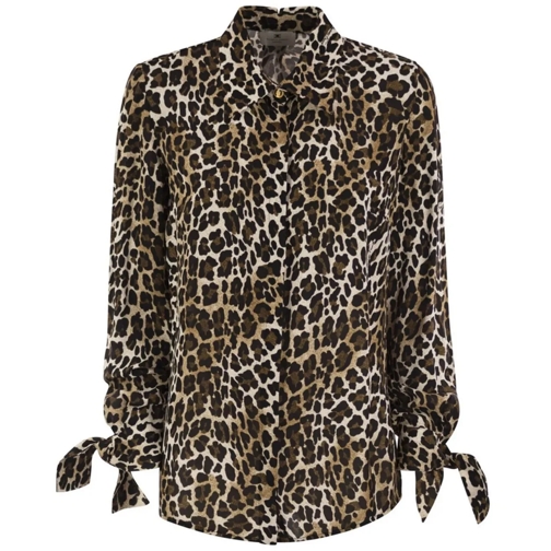 Elisabetta Franchi Blusen Shirts Brown schwarz