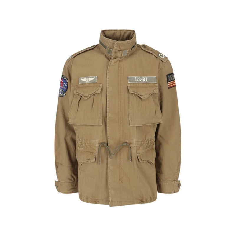 Polo Ralph Lauren  Structured Brown Jacket With Front Zipper And Func Brown