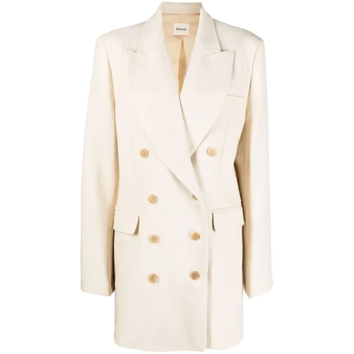 Khaite Blazer Balton Double-Breasted Blazer Neutrals