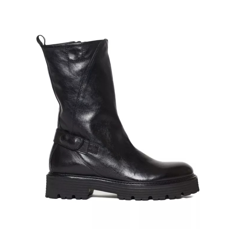 Hundred 100 Bottines Biker-Style Ankle Boots Black