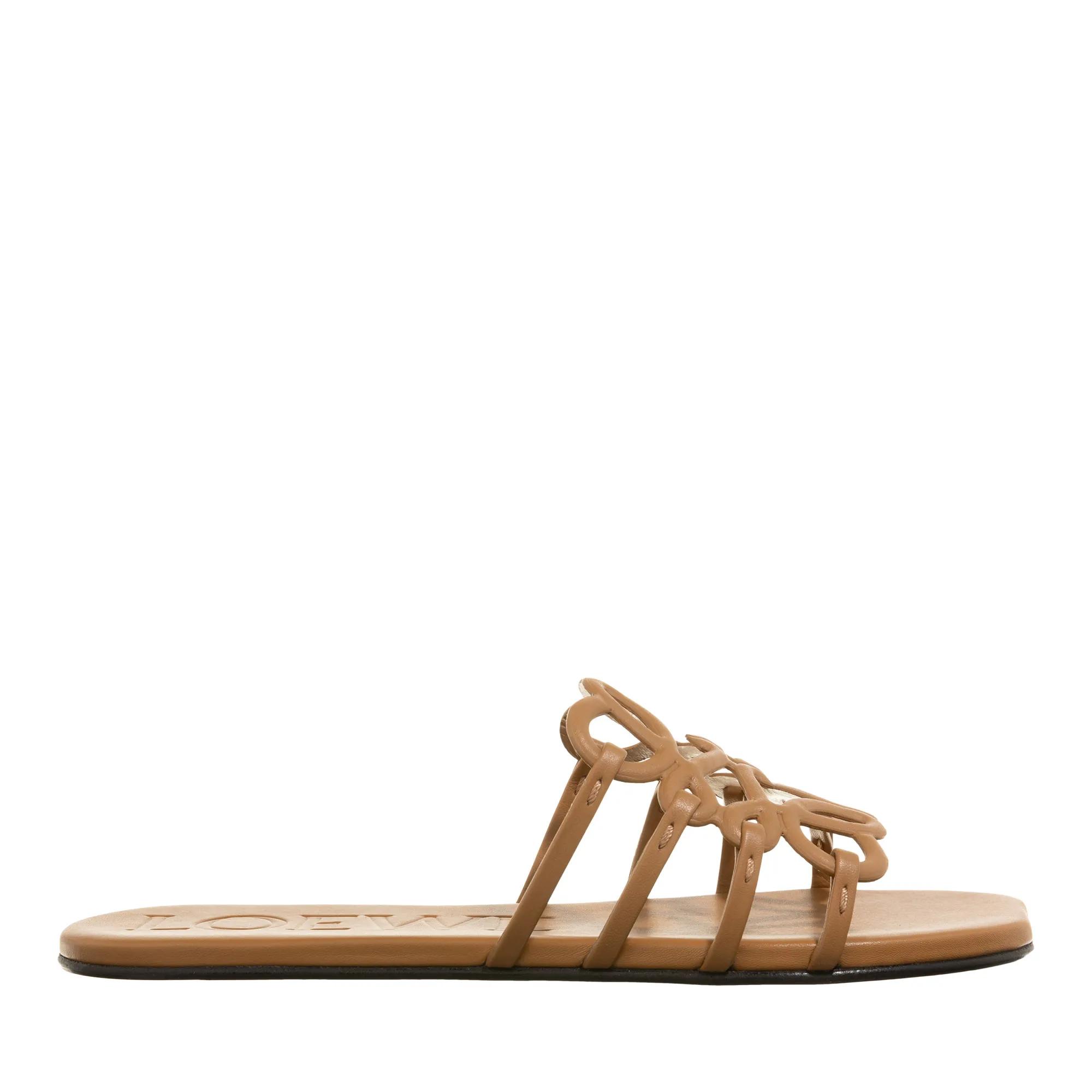 Loewe Slipper & Pantoletten - Petal Anagram Slide - Gr. 36 (EU) - in Braun - für Damen