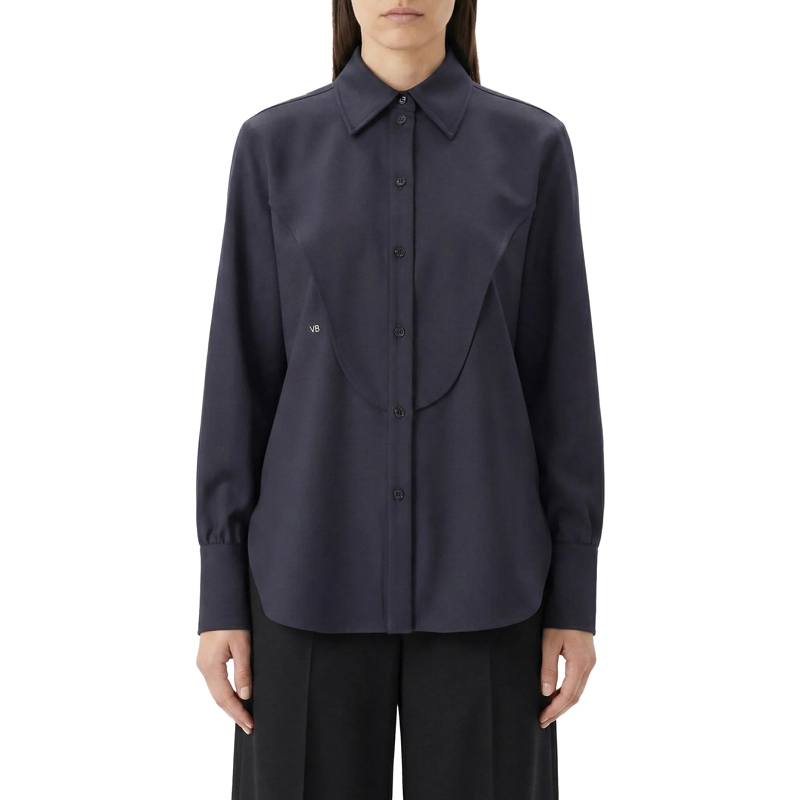 Victoria Beckham Bluse Weite Hemdbluse blau(Image 2)