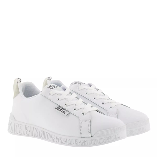 Versace Jeans Couture Leather Suede Low Sneakers White Low-Top Sneaker