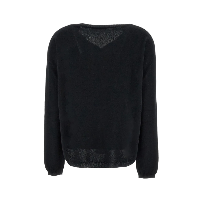 STEFANO MORTARI Trui Classic Black Knitted Sweater With Versatile Desig Black