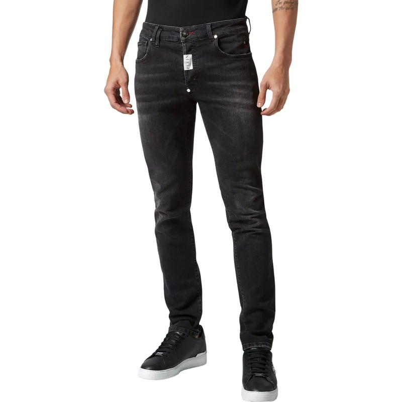 Philipp Plein Jeans mit geradem Bein Jeans Regular Fit schwarz(Image 3)