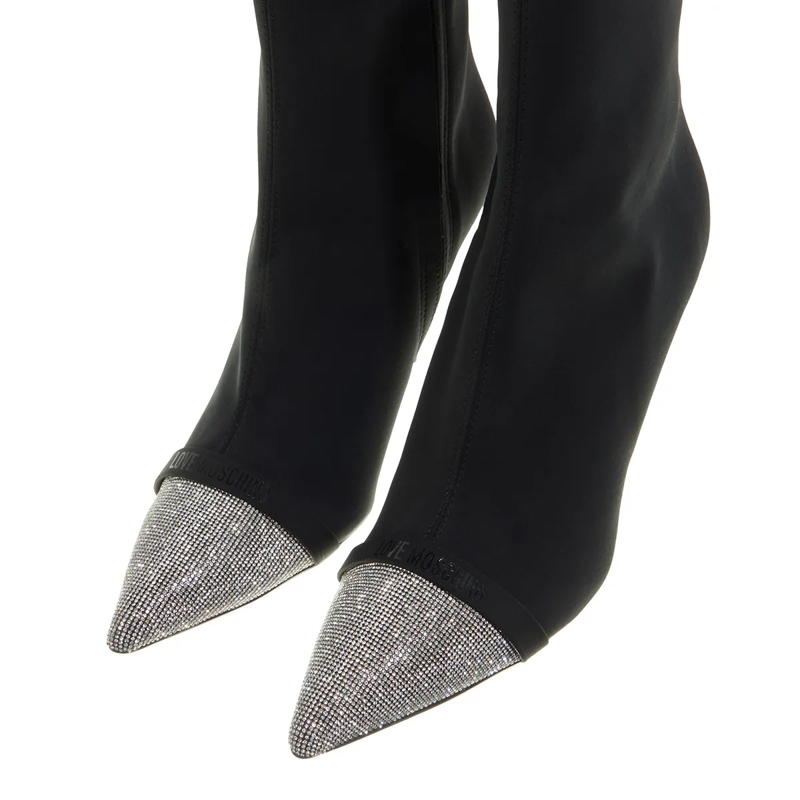 Love Moschino Stiefeletten Sparkling Toe Scarponcino Donna Nero(Image 4)