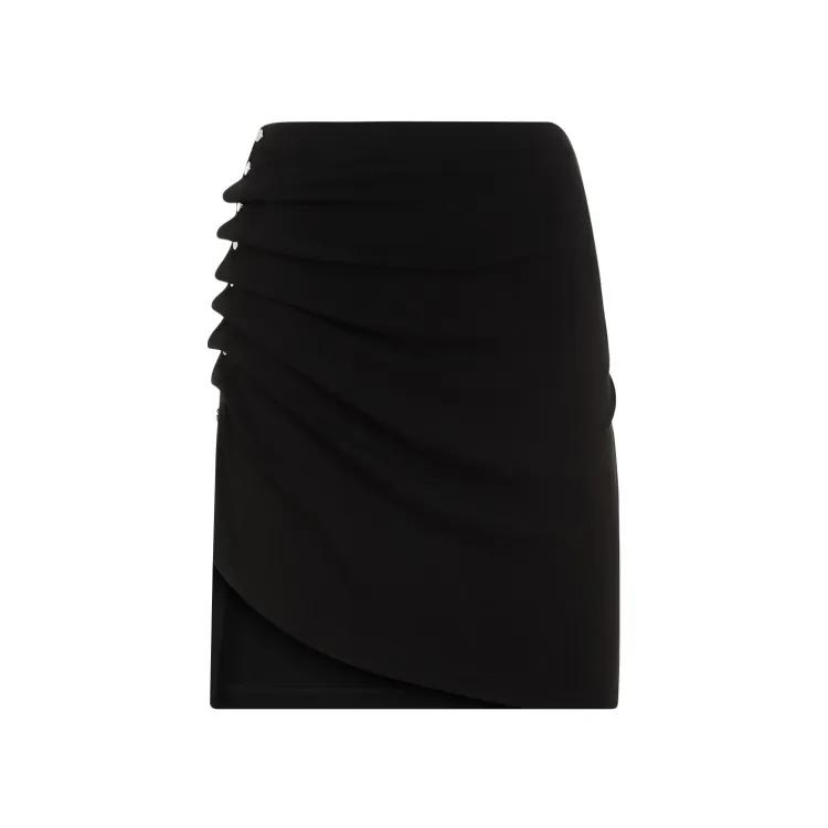 Paco Rabanne - Black Mini Skirt - Größe 34 - schwarz