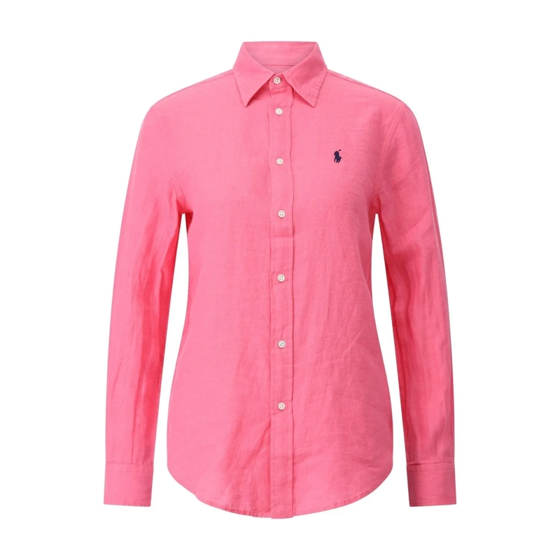 Polo Ralph Lauren Chemisier Classic-Fit Leinenbluse Pink