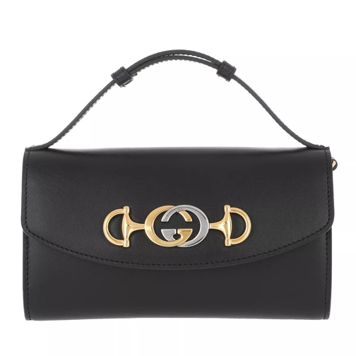Gucci Zumi Mini Bag Leather Black Crossbody Bag