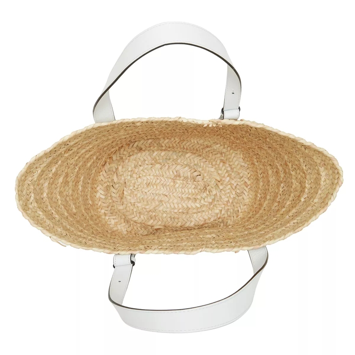 Espadrij l originale Palmbasket Embossed Blanc Basket Bag
