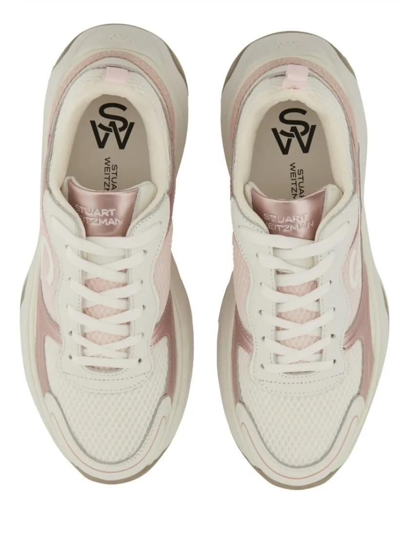 Thumbnail - Stuart Weitzman Low-Top Sneaker - Textured Upper Sneakers - Gr. 37 (EU) - in Rosa - für Damen