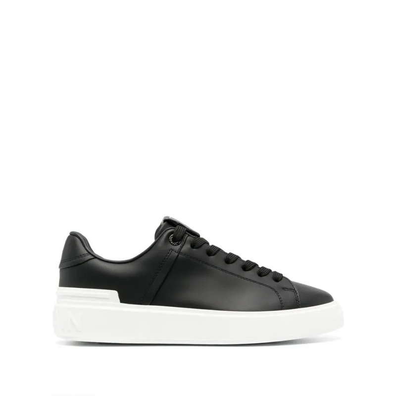 Balmain Sneaker basse B Court-Calfskin Sneaker Black